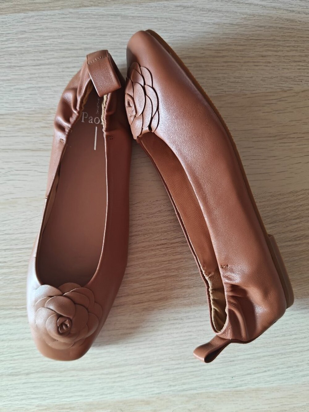 LINEA PAOLO WOMEN'S BROWN BALLET FLATS (SIZE 11M)